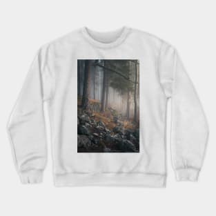 Foggy forest landscape Crewneck Sweatshirt